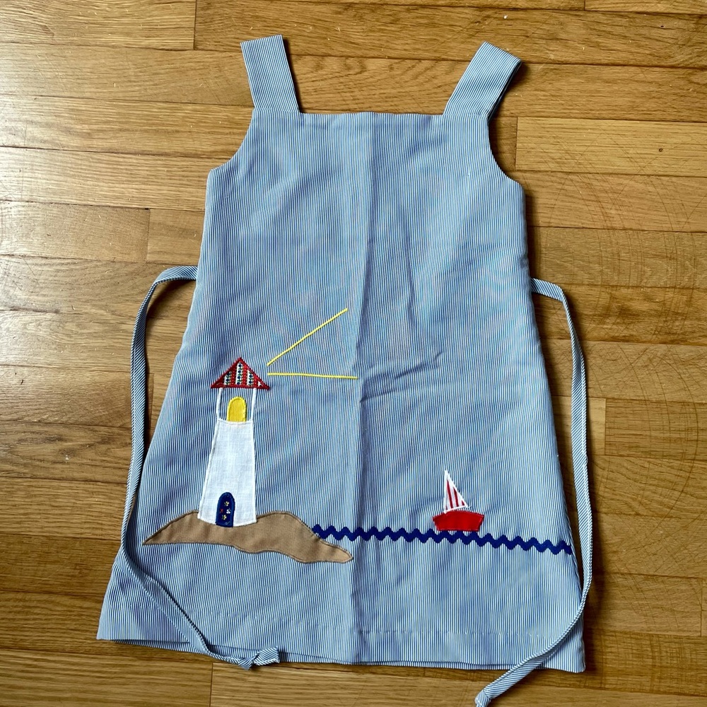 Vintage girls sailboat dress